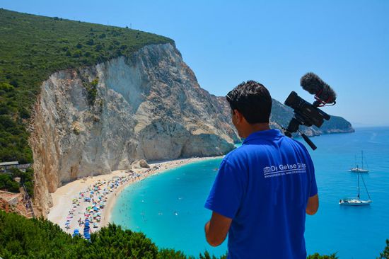 Jorgos de Griekse Gids aan het werk op Lefkas