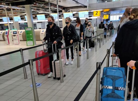 Schiphol tijdens corona