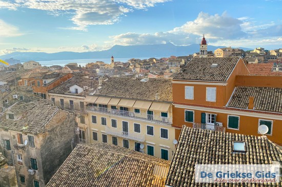 Uitzicht op Corfu-stad