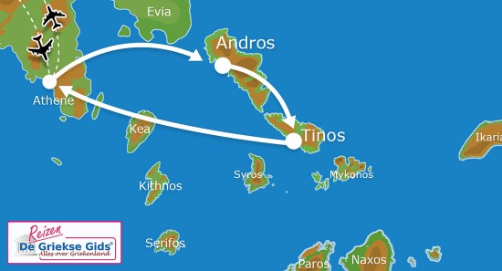 Eilandhoppen Andros Tinos