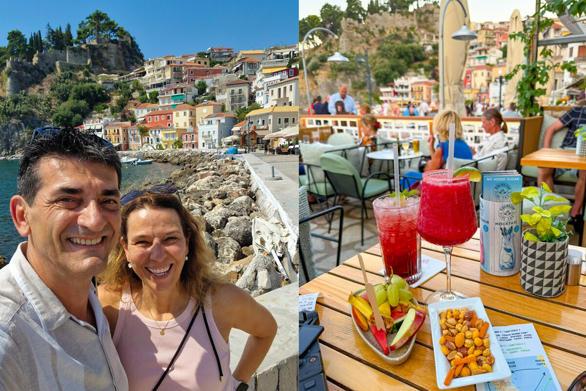 Parga Jorgos en Wendy - terrasje met cocktails