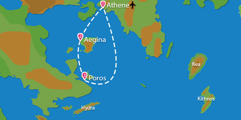 Eilandhoppen Athene Aegina Poros
