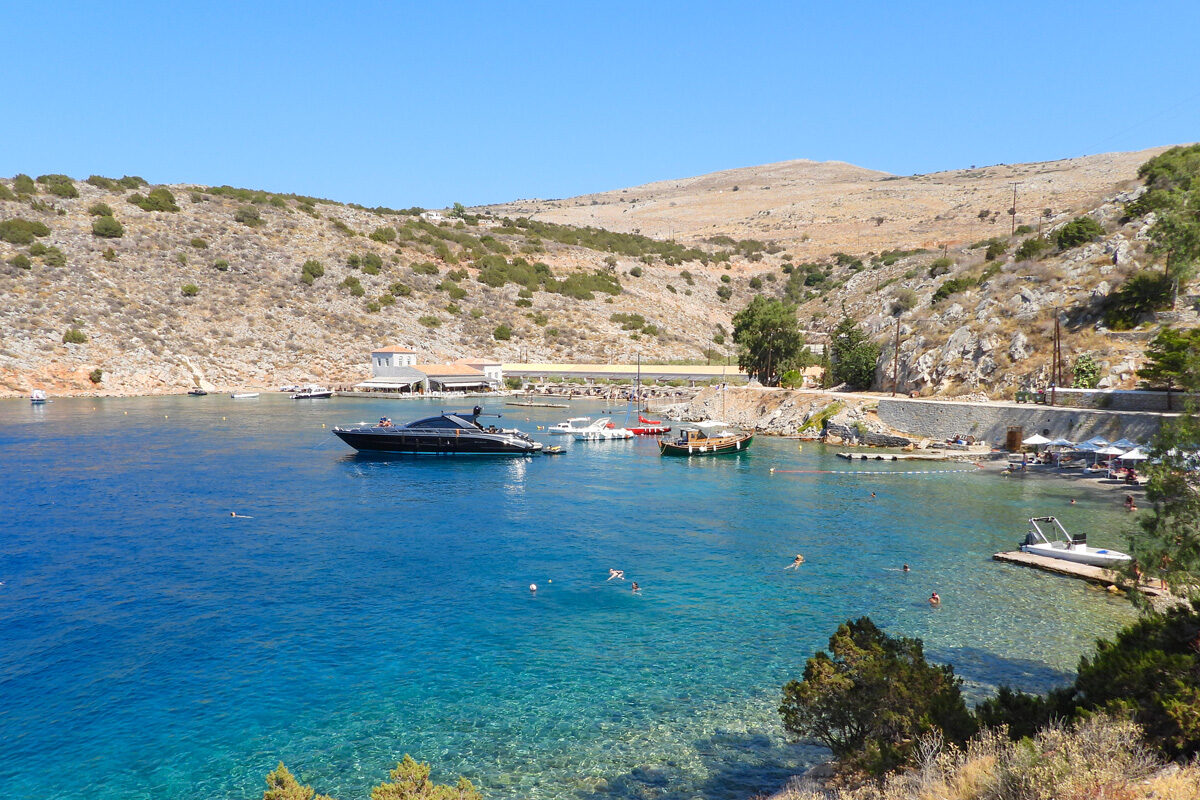 Mandraki beach Hydra