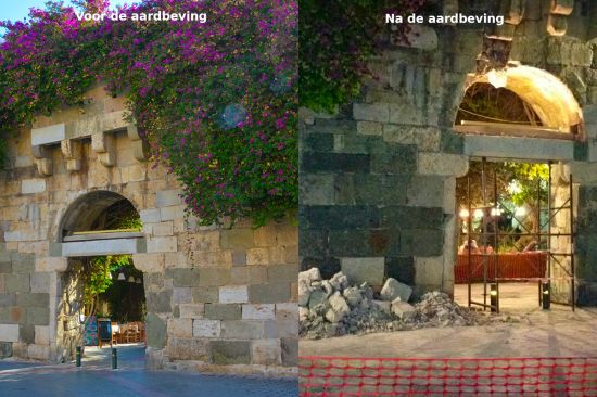 Theo Mezz Foto Kos aardbeving