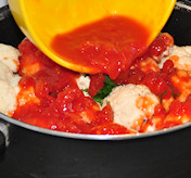 Tomatenblokjes erbij