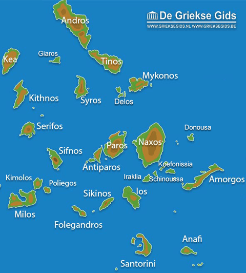 Map Cyclades