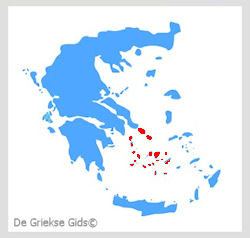 Waar liggen de Cycladen? - De Griekse eilanden