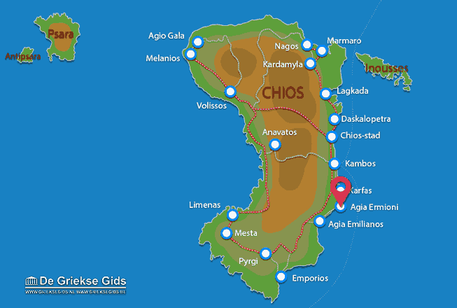 Waar ligt Chios