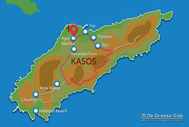 Waar ligt Kasos