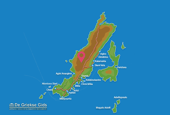 Waar ligt Alonissos