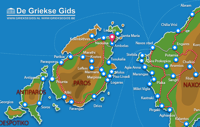 Waar ligt Paros
