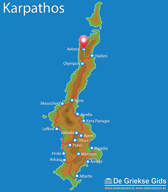 Waar ligt Avlona Waar ligt Karpathos