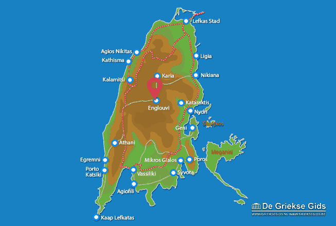 Waar ligt Lefkas