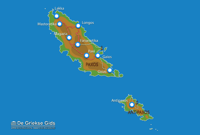 Waar ligt Paxi