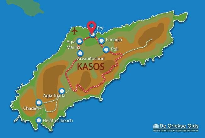 Waar ligt Fry Waar ligt Kasos