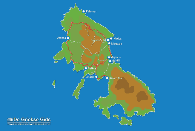 Waar ligt Skyros