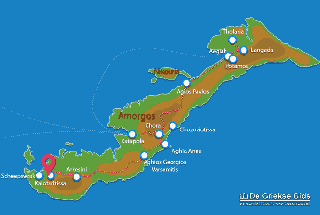 Waar ligt Amorgos