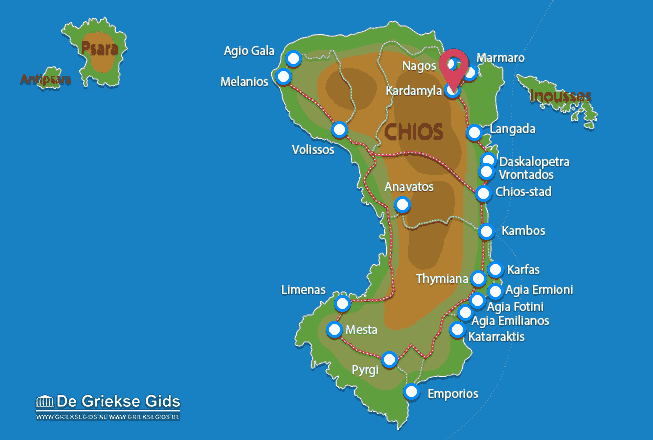 Waar ligt Chios