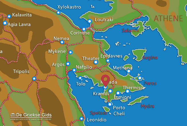 Waar ligt Argolis