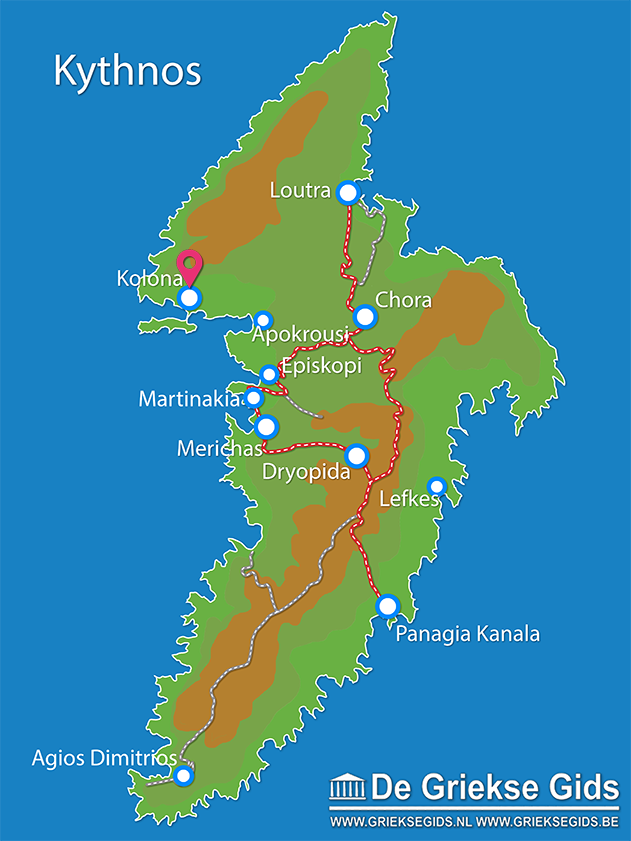 Waar ligt Kythnos