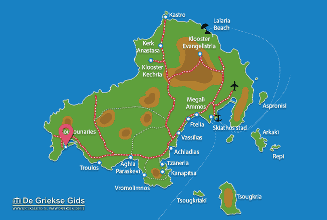 Waar ligt Mandraki Village Skiathos?