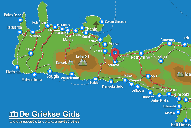 Waar ligt Chania Kreta