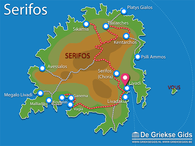 Waar ligt Serifos