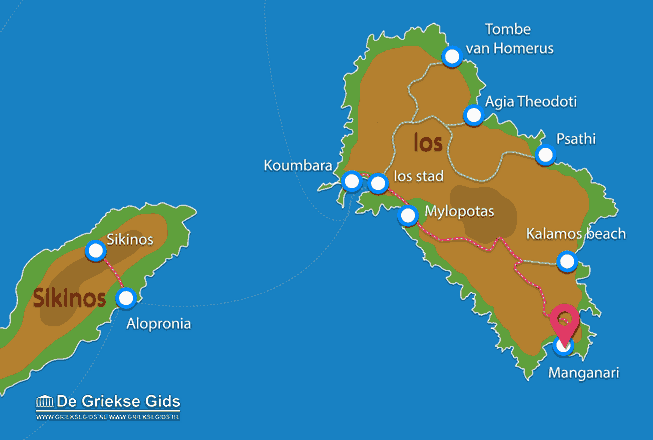 Waar ligt Manganari Waar ligt Ios