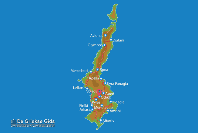 Waar ligt Othos Waar ligt Karpathos