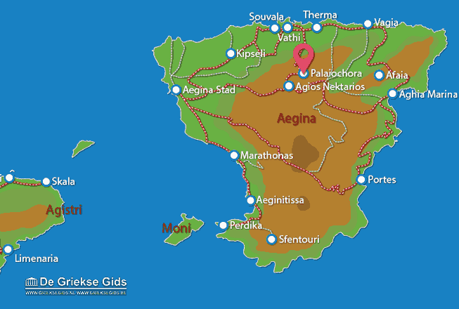 Waar ligt Palaiochora Waar ligt Aegina