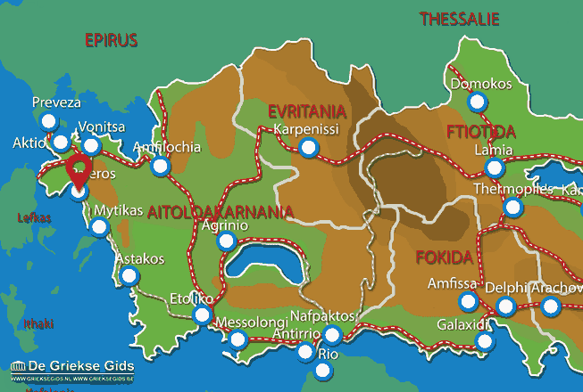 Waar ligt Paleros Waar ligt Etoloakarnania