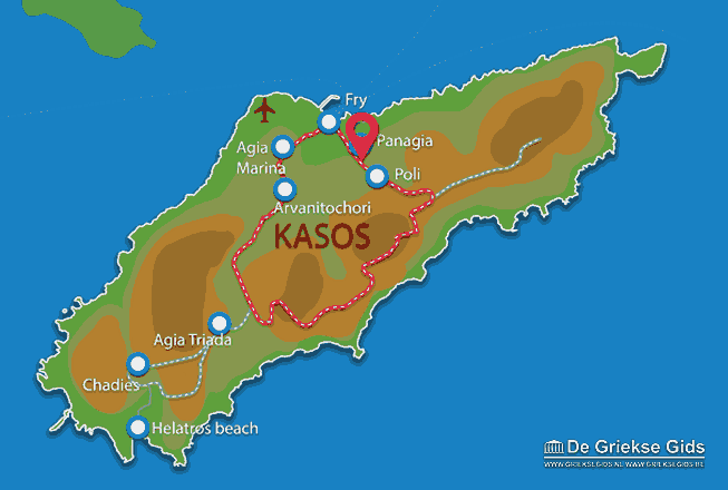 Waar ligt Kasos