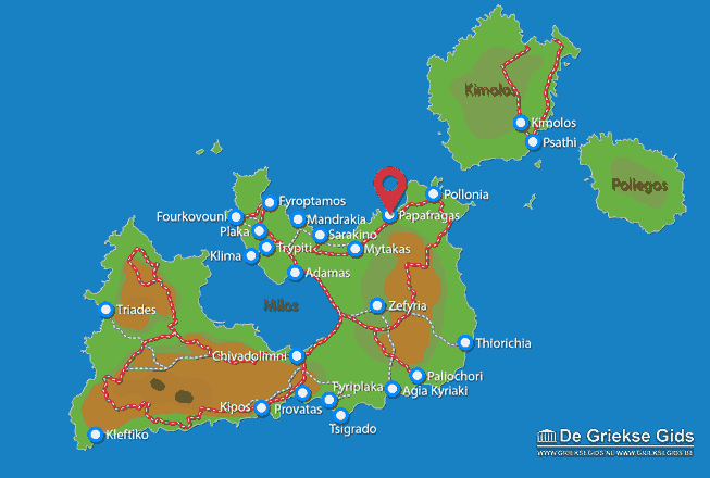 Waar ligt Milos
