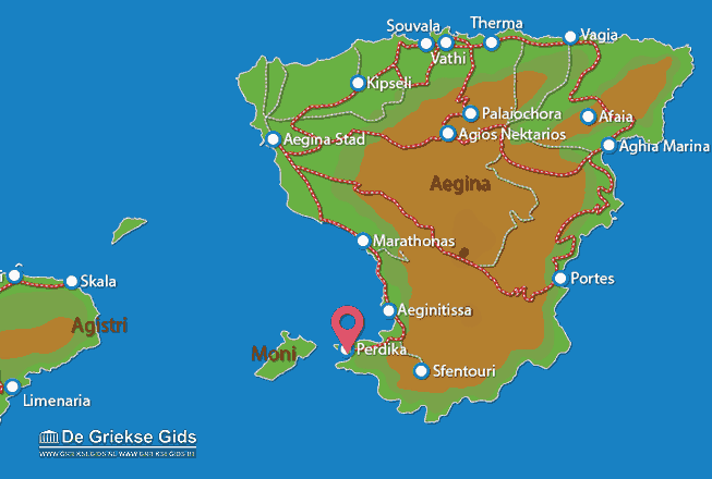 Waar ligt Perdika Mare Aegina?