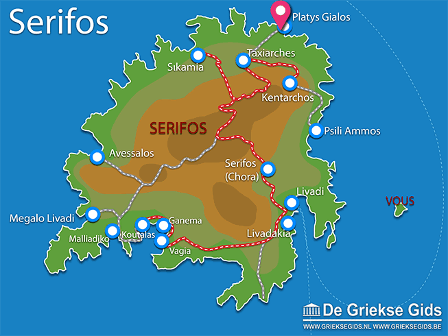 Waar ligt Serifos