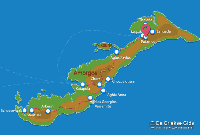 Waar ligt Amorgos