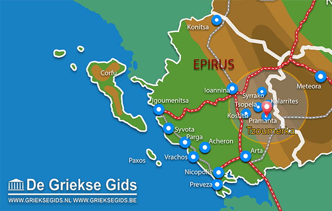 Waar ligt Ioannina