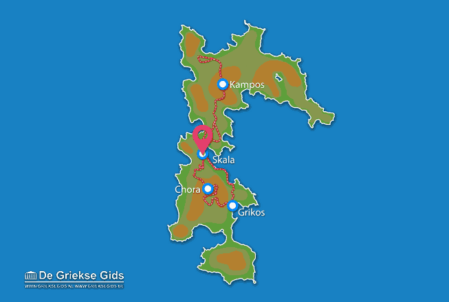 Kaart Patmos Exclusive Villas