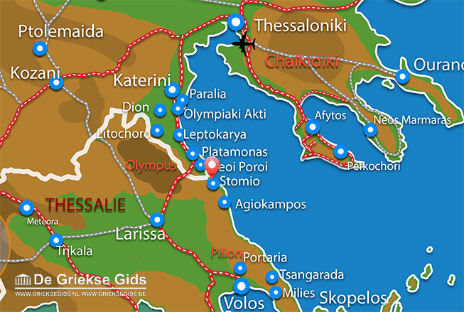 Waar ligt Stomio Waar ligt Larissa