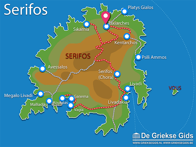 Waar ligt Serifos