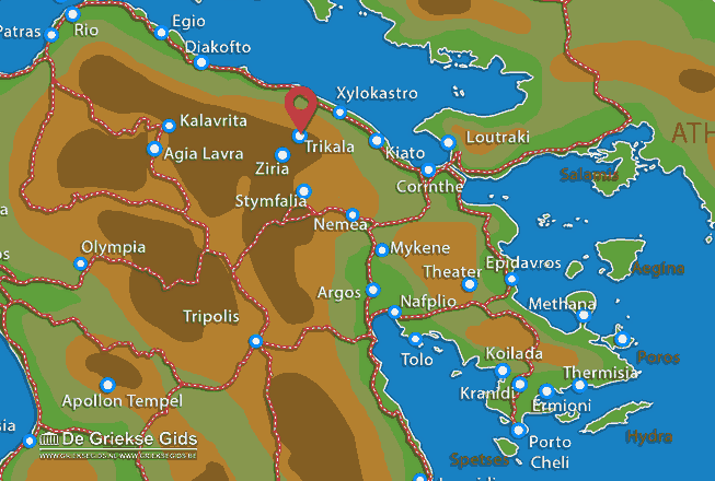 Waar ligt Trikala Waar ligt Korinthia