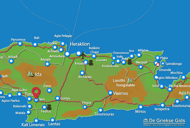 Waar ligt Vakantiefilm Vori Waar ligt Heraklion Kreta