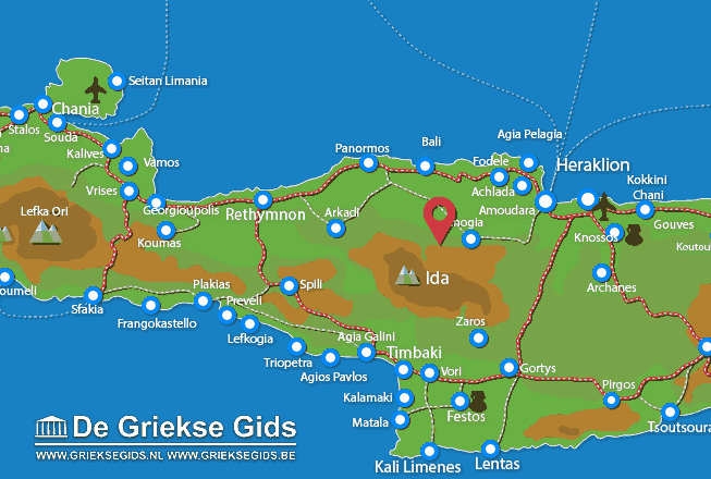 Waar ligt Rethymnon Kreta